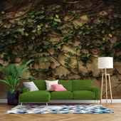 Sarmaşık ve Duvar Temalı Duvar Kağıdı thumbnail 1