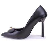 Dagoster DZA07-1170600 Siyah Stiletto Topuklu Kadın Ayakkabı - 3
