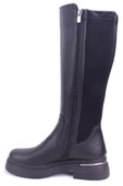 Dagoster DZA07-8963320 Siyah Günlük Streçli Düz Topuk Kadın Çizme - 3