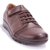 Dagoster DZA32-039 Kahve Ortopedik Günlük Deri Kadın Ayakkabı - 1