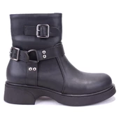 Dagoster DZA07-115307 Siyah Günlük Düz Taban Spor Kadın Bot - 2