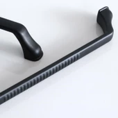 Mobilya Çekmece Mutfak Dolabı Dolap Kapak Kulpları Kulpu Kulbu Metal 128 mm Siyah Kulp thumbnail 2