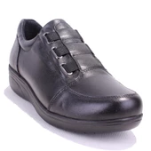 Dagoster DZA32-142 Siyah Ortopedik Günlük Deri Kadın Ayakkabı - 1