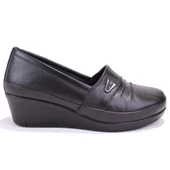 Dagoster DZA32-244 Siyah Ortopedik Günlük Deri Kadın Ayakkabı - 2