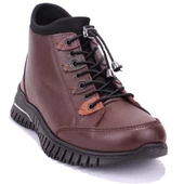 Dagoster DZA07-122042651 Kahve Günlük Düz Taban Deri Kadın Bot - 1