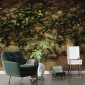 Sarmaşık ve Duvar Temalı Duvar Kağıdı thumbnail 6