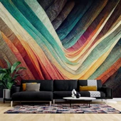 Renkli Sanatsal Çizim Duvar Kağıdı thumbnail 1