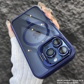 iPhone 13 Uyumlu Kılıf Klon Stantlı + Lens Korumalı MagSafe Kapak thumbnail 2