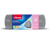 Vileda Ecobag Büzgülü Çöp Torbası 45X55CM Küçük Boy 20 Li Pk - 1