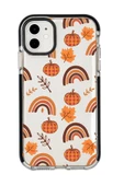 iPhone 12 Mini Uyumlu Sonbahar Desenli Candy Bumper Silikonlu Telefon Kılıfı - 5