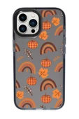 iPhone 13 Pro Max Uyumlu Sonbahar Desenli Candy Bumper Silikonlu Telefon Kılıfı - 3