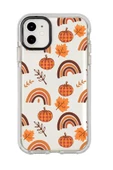 iPhone 12 Mini Uyumlu Sonbahar Desenli Candy Bumper Silikonlu Telefon Kılıfı - 2