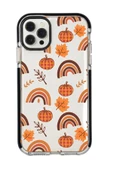 iPhone 12 Pro Uyumlu Sonbahar Desenli Candy Bumper Silikonlu Telefon Kılıfı - 5