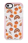 iPhone SE 2020 Uyumlu Sonbahar Desenli Candy Bumper Silikonlu Telefon Kılıfı - 3
