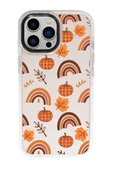 iPhone 15 Pro Max Uyumlu Sonbahar Desenli Candy Bumper Silikonlu Telefon Kılıfı - 2