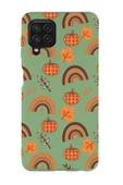 Samsung A22 Uyumlu Sonbahar Desenli Premium Silikonlu Telefon Kılıfı - 1