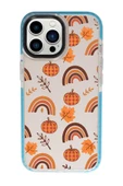 iPhone 13 Pro Uyumlu Sonbahar Desenli Candy Bumper Silikonlu Telefon Kılıfı thumbnail 4