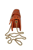 Mini Zincir Askılı Kol Çantası ( kiremit ) - 3