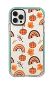 iPhone 12 Pro Uyumlu Sonbahar Desenli Candy Bumper Silikonlu Telefon Kılıfı - 1