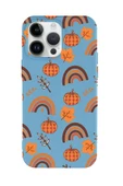 iPhone 14 Pro Max Uyumlu Sonbahar Desenli Premium Silikonlu Telefon Kılıfı - 8