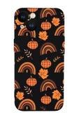 iPhone 13 Uyumlu Sonbahar Desenli Kamera Korumalı Premium Silikonlu Telefon Kılıfı thumbnail 6