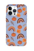 iPhone 14 Pro Max Uyumlu Sonbahar Desenli Premium Silikonlu Telefon Kılıfı - 7