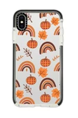iPhone Xs Max Uyumlu Casetify Sonbahar Desenli Anti Shock Premium Silikonlu Siyah Kenar Detaylı Telefon Kılıfı - 1