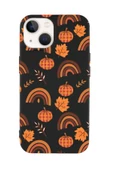 iPhone 15 Uyumlu Sonbahar Desenli Premium Silikonlu Telefon Kılıfı - 1