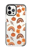 iPhone 14 Pro Uyumlu Casetify Sonbahar Desenli Anti Shock Premium Silikonlu Siyah Kenar Detaylı Telefon Kılıfı - 1