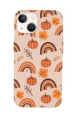 iPhone 15 Uyumlu Sonbahar Desenli Premium Silikonlu Telefon Kılıfı - 9