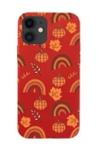 iPhone 12 Mini Uyumlu Sonbahar Desenli Premium Silikonlu Telefon Kılıfı thumbnail 3