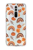 Xiaomi Redmi Note 8 Pro Uyumlu Sonbahar Desenli Premium Şeffaf Silikon Kılıf - 1