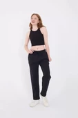 Unisex Üç İplik Basic Eşofman Pantolon - Lacivert - 2