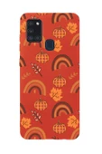 Samsung A21S Uyumlu Sonbahar Desenli Premium Silikonlu Telefon Kılıfı - 2
