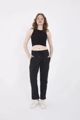 Unisex Üç İplik Basic Eşofman Pantolon - Antrasit - 1