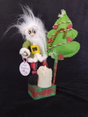 Led ışıklı pilli Santa obje - 1