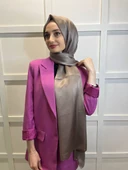 Madame Polo Janjan, Janjanlı Şifon Şal 00823  KESTANE thumbnail 1