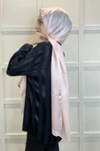 Madame Polo Janjan, Janjanlı Şifon Şal 00823  ŞEKER PEMBE thumbnail 3
