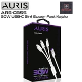AURIS 30W USB / LİGHTİNG + MİCRO + TYPE-C  KABLO - 4