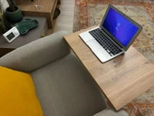 Metal Ayaklı Tekerlekli Yükseklik Ayarlı Laptop Sehpası Çalışma Masası 60x40 - 3