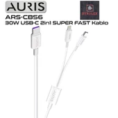 AURIS 30W USB / LİGHTİNG + TYPE-C KABLO - 2