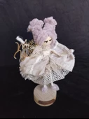 Hediyelik tasarım obje, yaklaşık 12 cm.Mutlu yıllar mesajlı. - 2