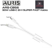 AURIS 30W USB / LİGHTİNG + TYPE-C KABLO - 3
