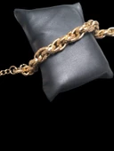 Gold Örgü Model Kalın Çelik Bileklik - 1