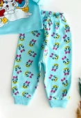 Neşeli Bebekler Baby Kardan Adamlı Baby Duck & Baby Daisy Duck Baskılı Pijama Takım Yeşil - 3