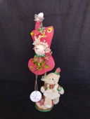 Sevimli ayicikli tasarım hediyelik obje 25 cm - 1