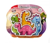 PUEDO DİNOZOR PUZZLE 4 ADET 6 PARÇALI TOPLAM 24 PARÇA YAPBOZ SETİ - 2