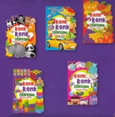 Renk Renk Dünyam Boyama Kitabı 5 Kitap - 1