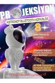 Astronot Model Galaxy Yansıtmalı Bluetooth Kumanda Kontrol Hoparlör - 1