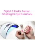 Premium 3 Zamanlayıcılı Otomatik Sensörlü Tüm Jel Ojeleri Kurutucu UV Tırnak Kurutucu thumbnail 1